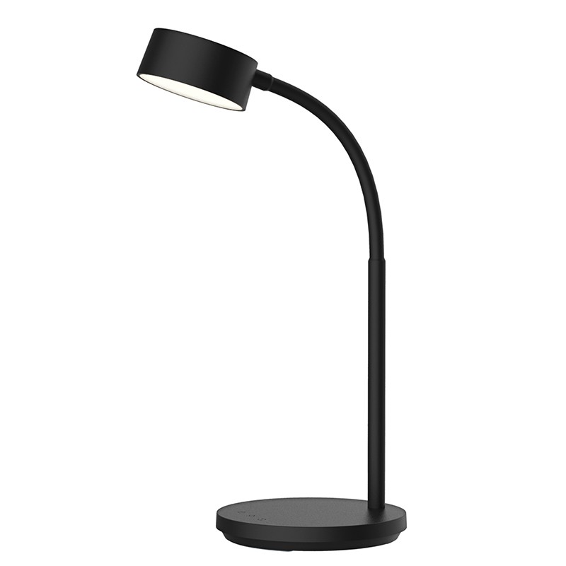 Stolová LED lampička 4,5 W, 300 lm, 3 farby svetla, stmievateľná, USB, čierna (WO3000-B)