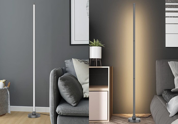 Smart LED stojacia lampa Rainbow, WiFi, RGB a teplá biela, 18 W, výška do 148 cm (WO62)
