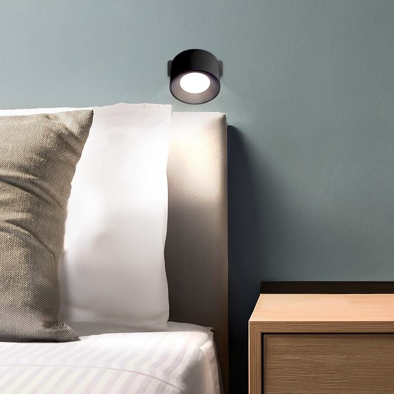 Nabíjacia LED lampička 3v1 4 W, 280 lm, stojan, klip aj na stenu, čierna (WO68-B)