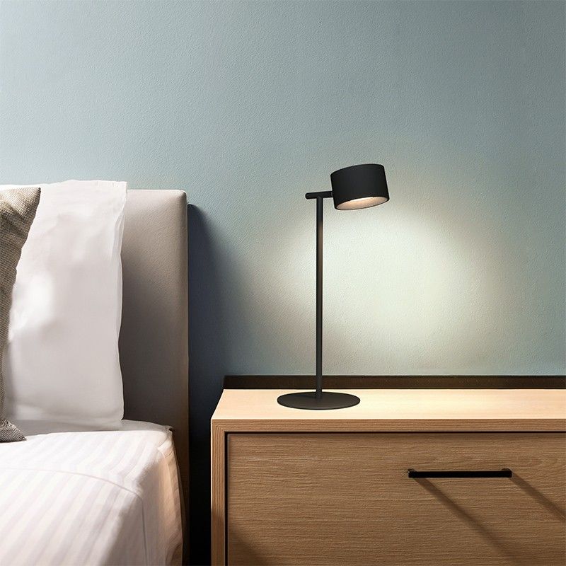 Nabíjacia LED lampička 3v1 4 W, 280 lm, stojan, klip aj na stenu, čierna (WO68-B)