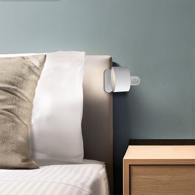 Nabíjacia LED lampička 3v1 4 W, 280 lm, stojan, klip aj na stenu, biela (WO68-W)