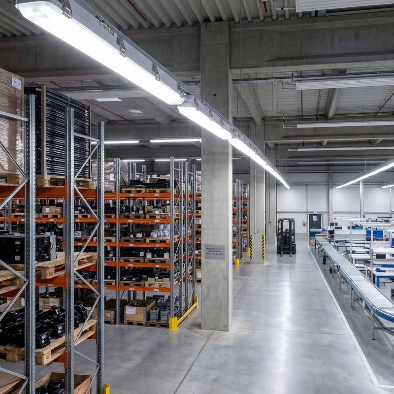 Prachotesné LED svietidlo 60 W, 8400 lm, 4000 K, IP65, 155 cm (WPT-60W-002)