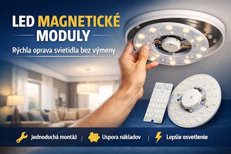 LED magnetické moduly: rýchla oprava svietidla bez výmeny