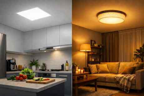 LED panel vs stropné svietidlo: čo si vybrať, aby ste boli spokojní každý deň?