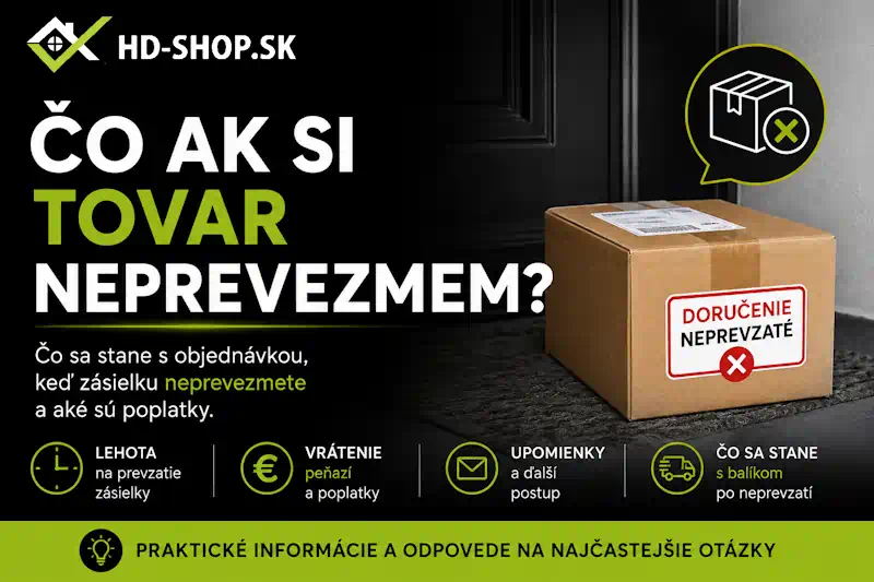 Čo ak si tovar neprevezmem?