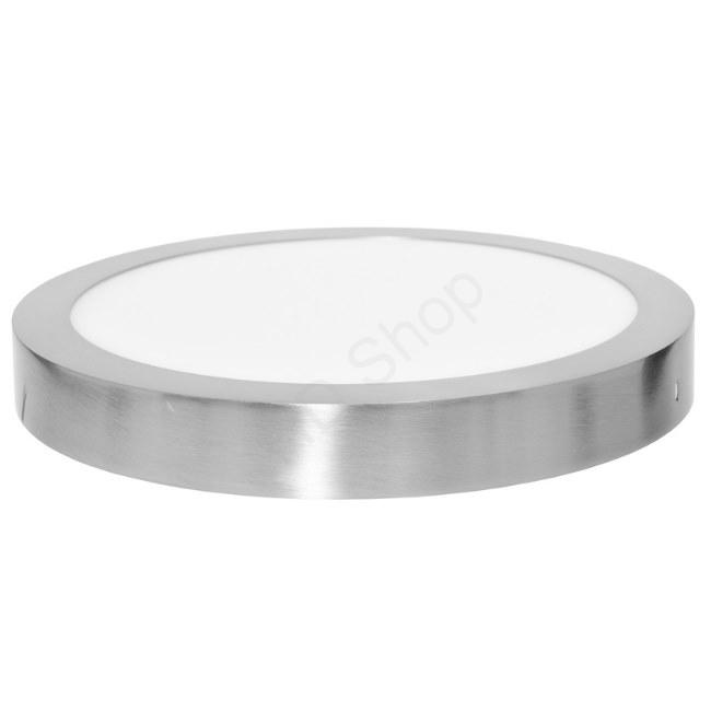 Ecolite prisadený LED panel kruh 30cm, 25W, 2700K, IP20, 2240Lm, chrom