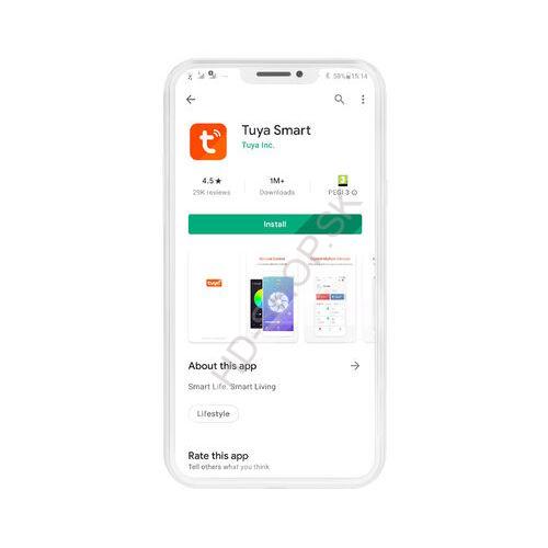LED Smart Tuya Globe LED žiarovka E27 9,4W RGBW
