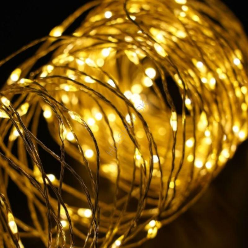 LED vianočná dekorácia na batérie 10 m teplá biela