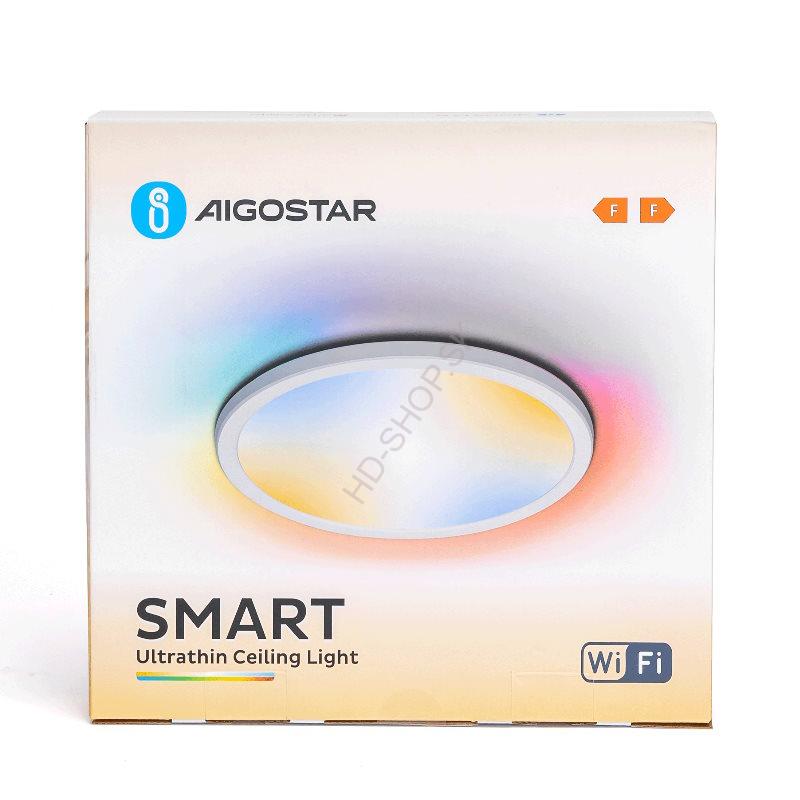 Inteligentné slim stropné svietidlo CCT 22W+RGB 3W 2700K-6500K 