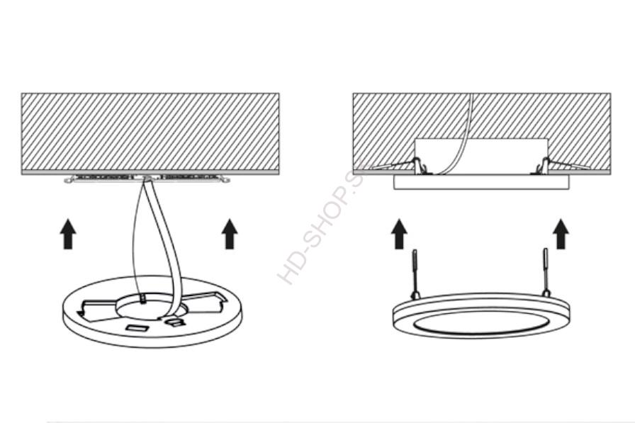 LED senzorový kruhový panel s nastaviteľným výkonom 12/18/24W, CCT, biely