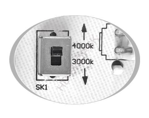 LED senzorové CCT stropné prisadené svietidlo 15W biele