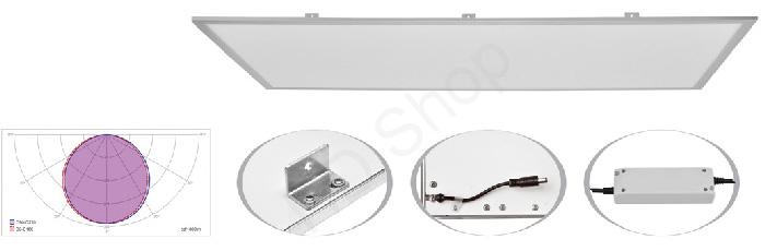 Ecolite podhľadový LED panel LED-GPL44/B-45 45W 4000K 4300 Lm strieborný