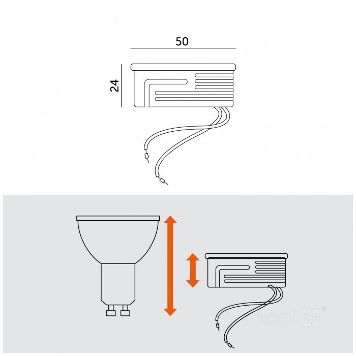 LED modul INSERT 6,5 W, 600 lm, 3000 K teplá biela, keramický, Ø 50 mm