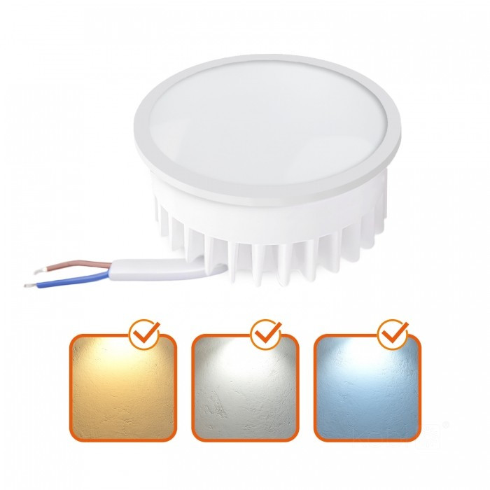 LED modul INSERT 5 W, 400 lm, CCT 3000/4000/6500 K, Ø 50 mm