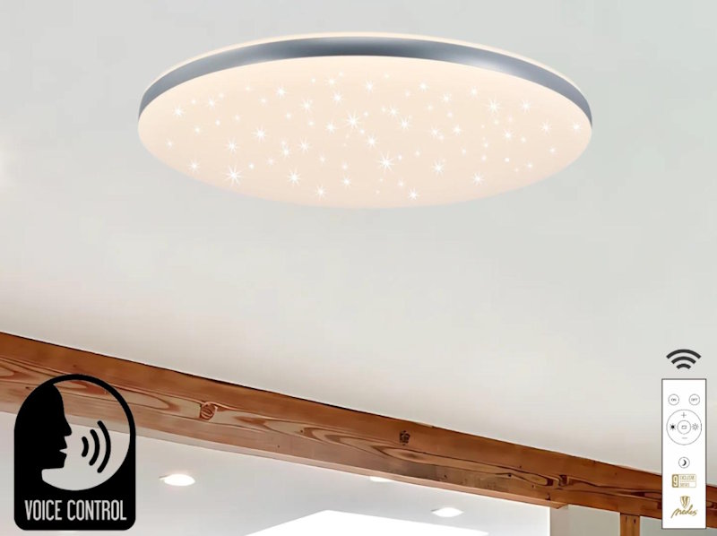 LED stropná lampa OPAL + DO + OVLÁDANIE HLASOM 48W - LC912TV