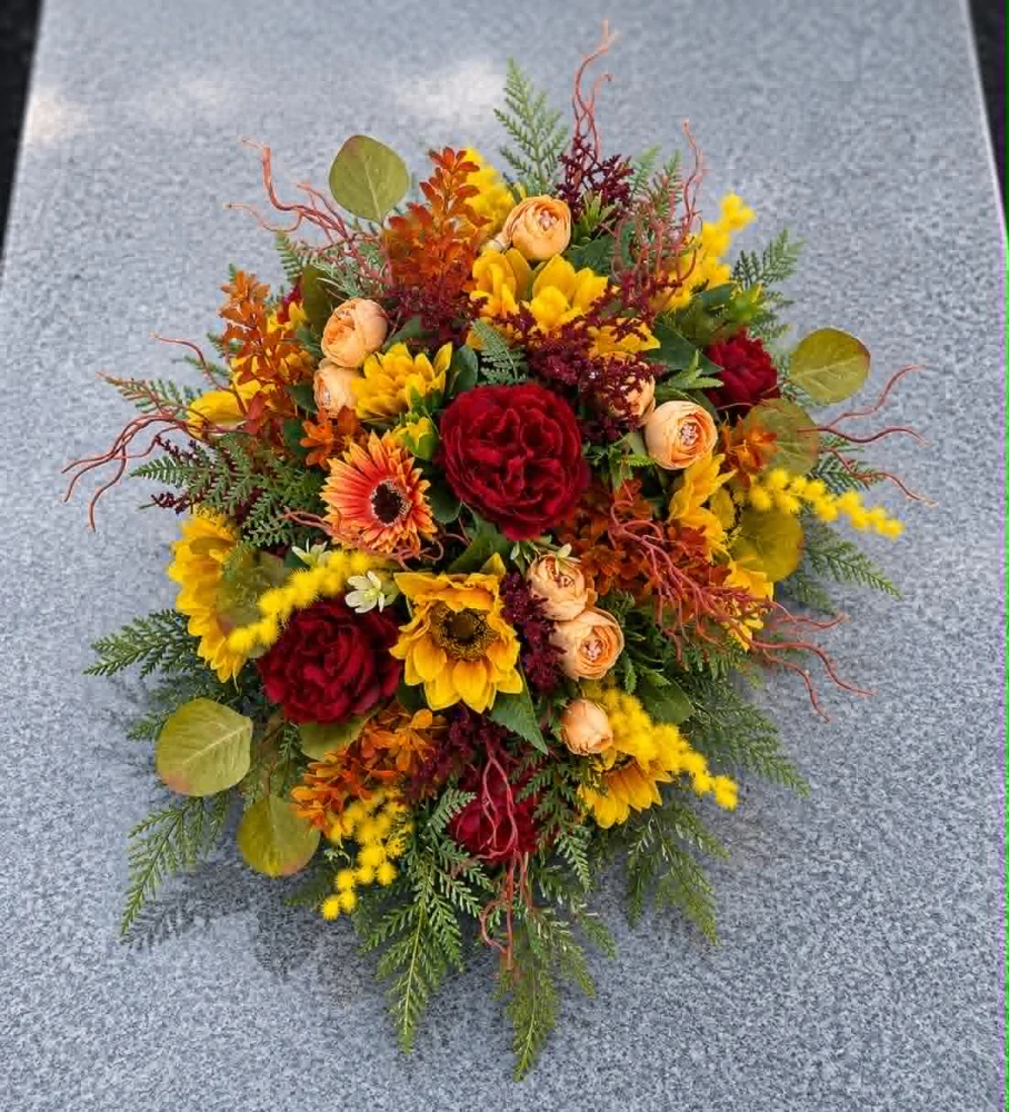 Spomienková ikebana jesenná