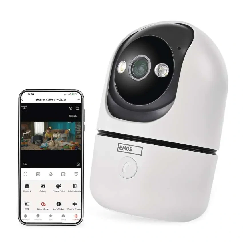 GoSmart Vnútorná otočná kamera IP-220G s Wi-Fi, biela