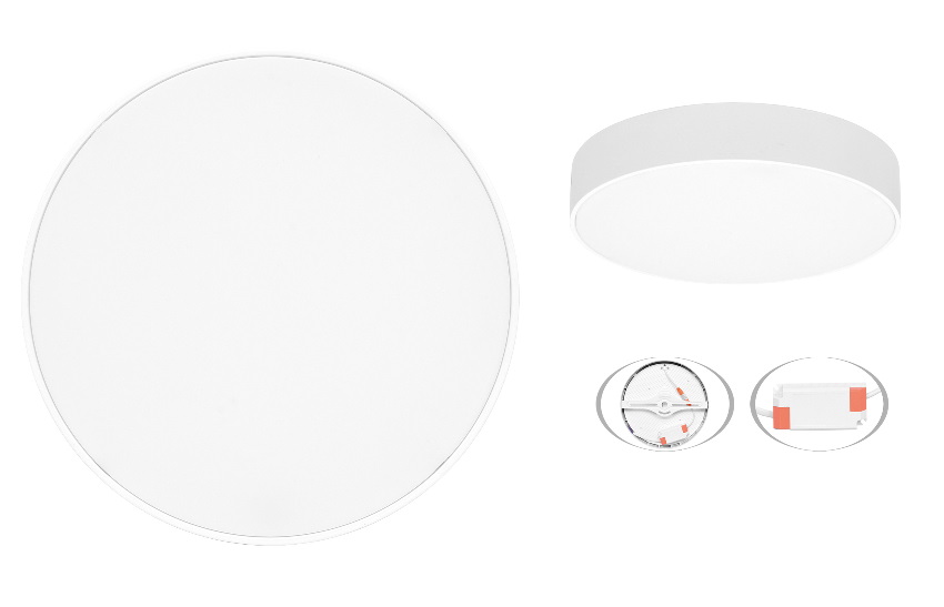 LED kruhové prisadené svietidlo 24W, 170mm