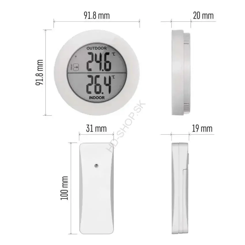 Digitálny bezdrôtový teplomer E0129