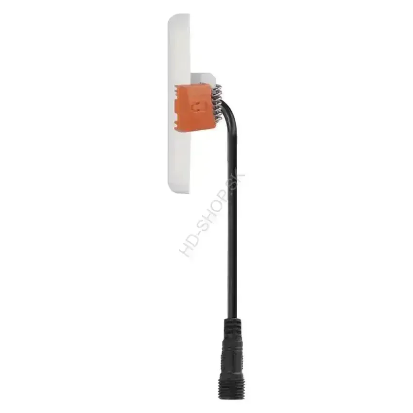 Vodeodolný LED panel VIXXO 185×185, štvorcový vstavaný biely,19W neut.b.,IP65