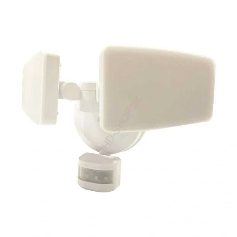 Vonkajší biely LED reflektor s PIR senzorom 24W / 3000K / 4000K / 6000K