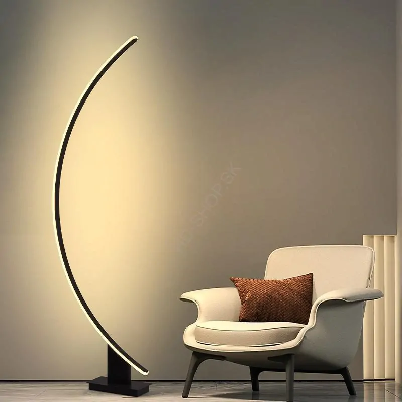 LED dizajnová stojaca lampa 75W + DO