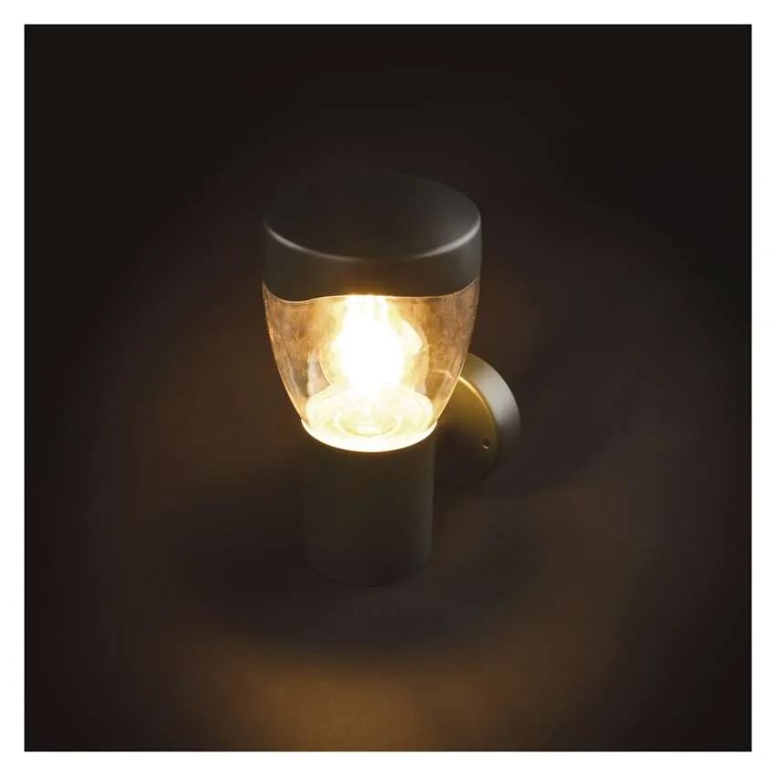 Záhradné nástenné svietidlo ARTEO, antracit, E27, IP44