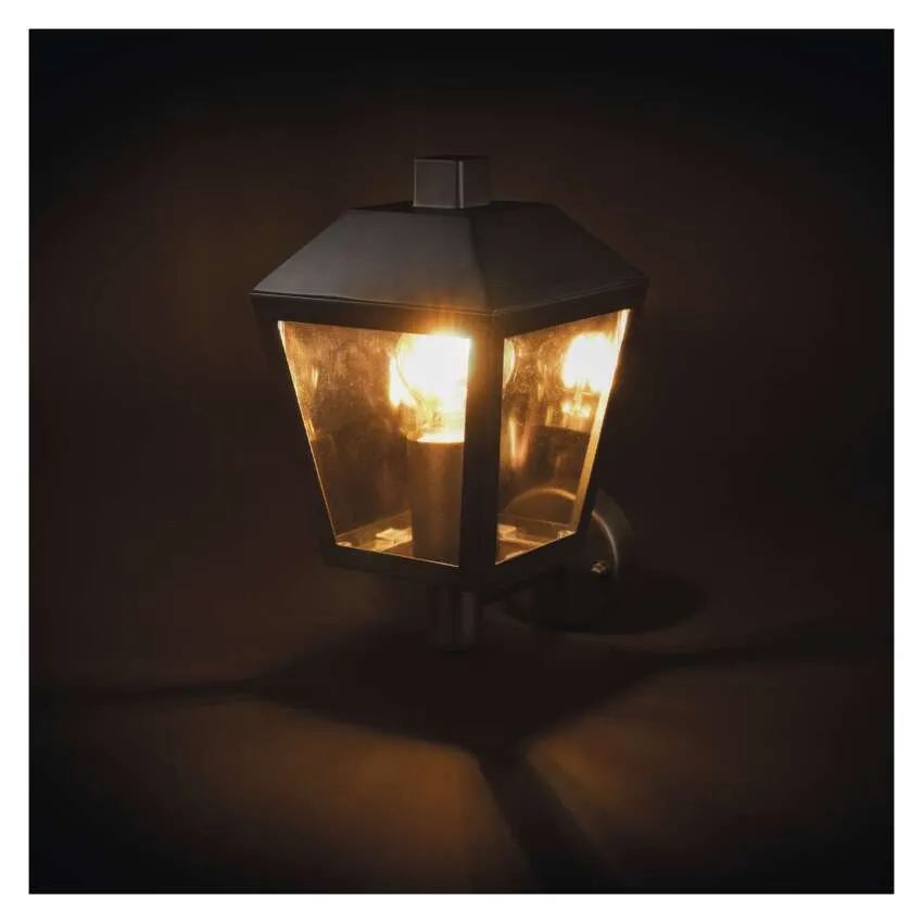 Záhradné nástenné svietidlo ADENIA, antracit, E27, IP44