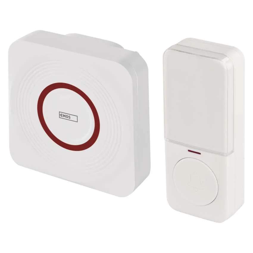 GoSmart Domový bezdrôtový zvonček do zásuvky s WiFi, biely