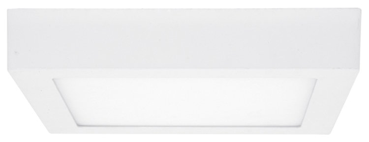 Prisadený hranatý LED panel biely, s nastaviteľnou farbou svetla