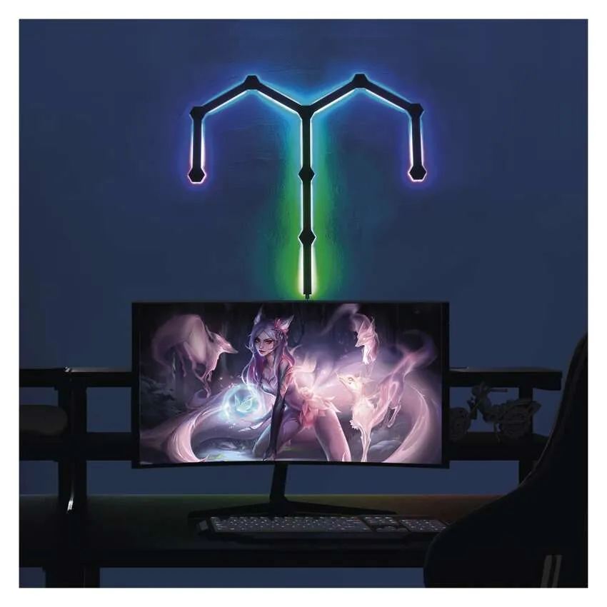 GoSmart LED svietidlo Lines čierne, 9 dielov, 34 W, RGBIC stmievateľné, WiFi
