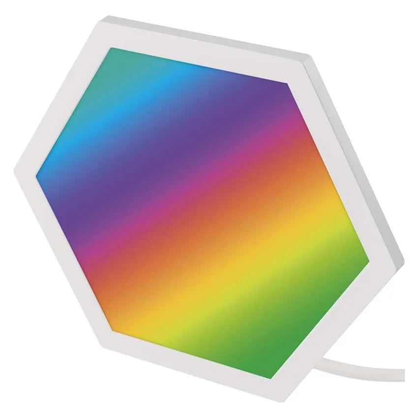 GoSmart LED svietidlo Hexagon, štartovacia sada, 10 dielov, 19 W, RGBIC stmievateľné, WiFi