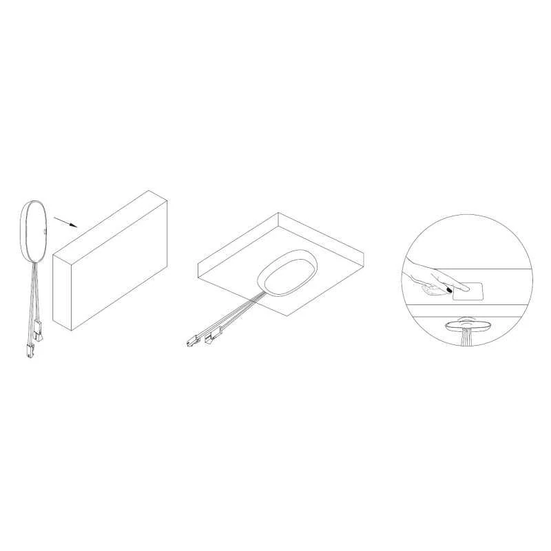 Vypínač dotykový centrálny stmievateľný, 12V-24V