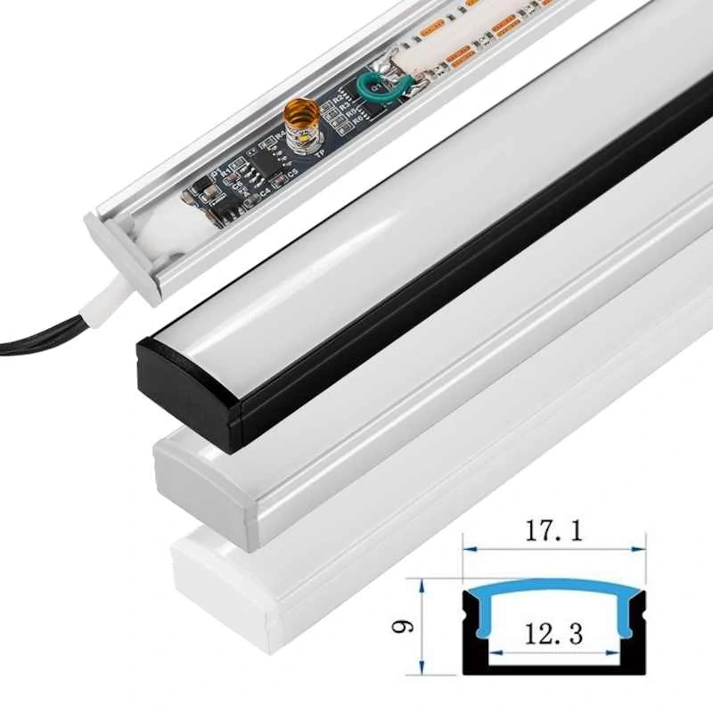 Univerzálna LED CCT sada čierna, 2 m, Prisadená
