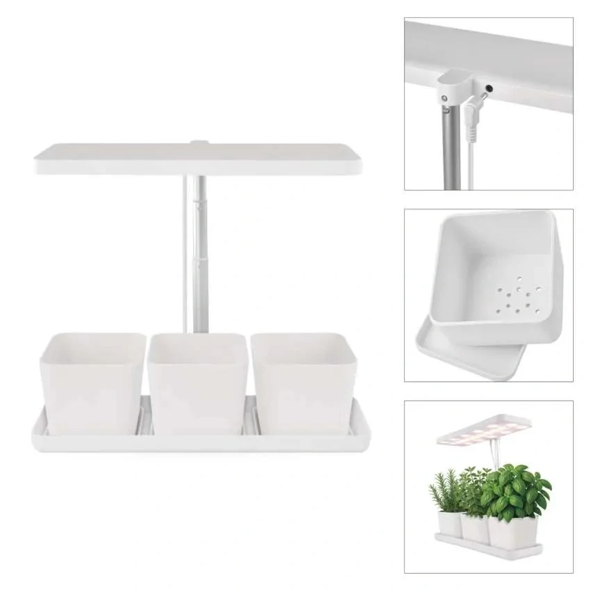 LED GROW pestovateľská lampa 7 W, časovač, stmievateľná lampa, biela
