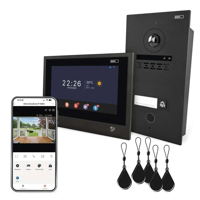 EMOS GoSmart IP-880A 2WIRE WiFi videovrátnik – sada