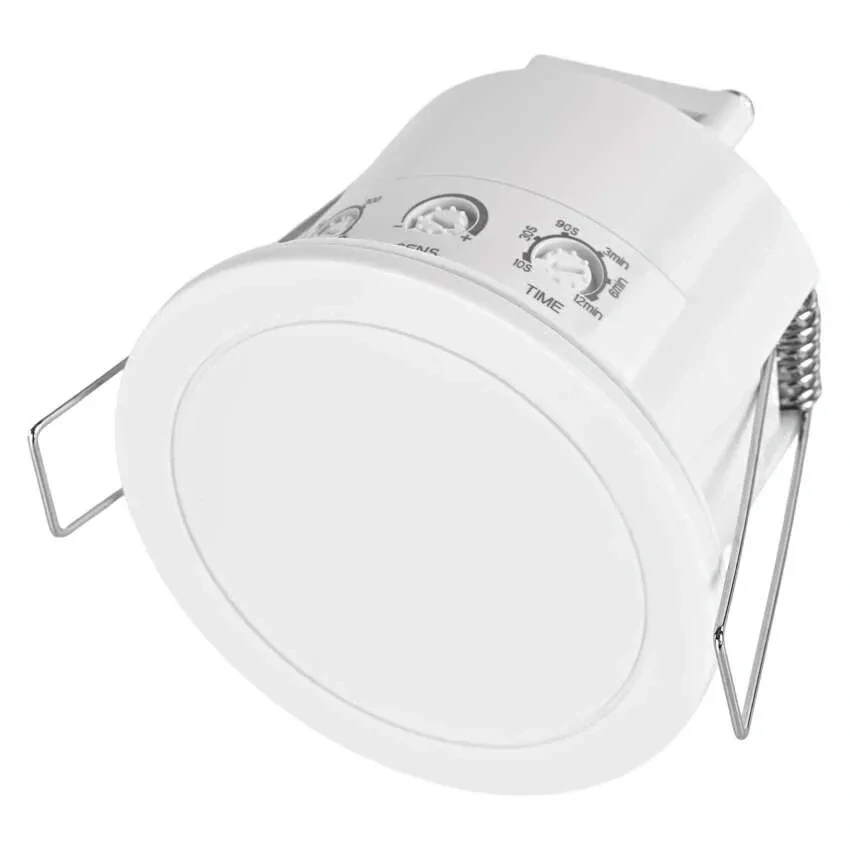Mikrovlnný senzor prítomnosti IP20 24GHZ 2000W, biely