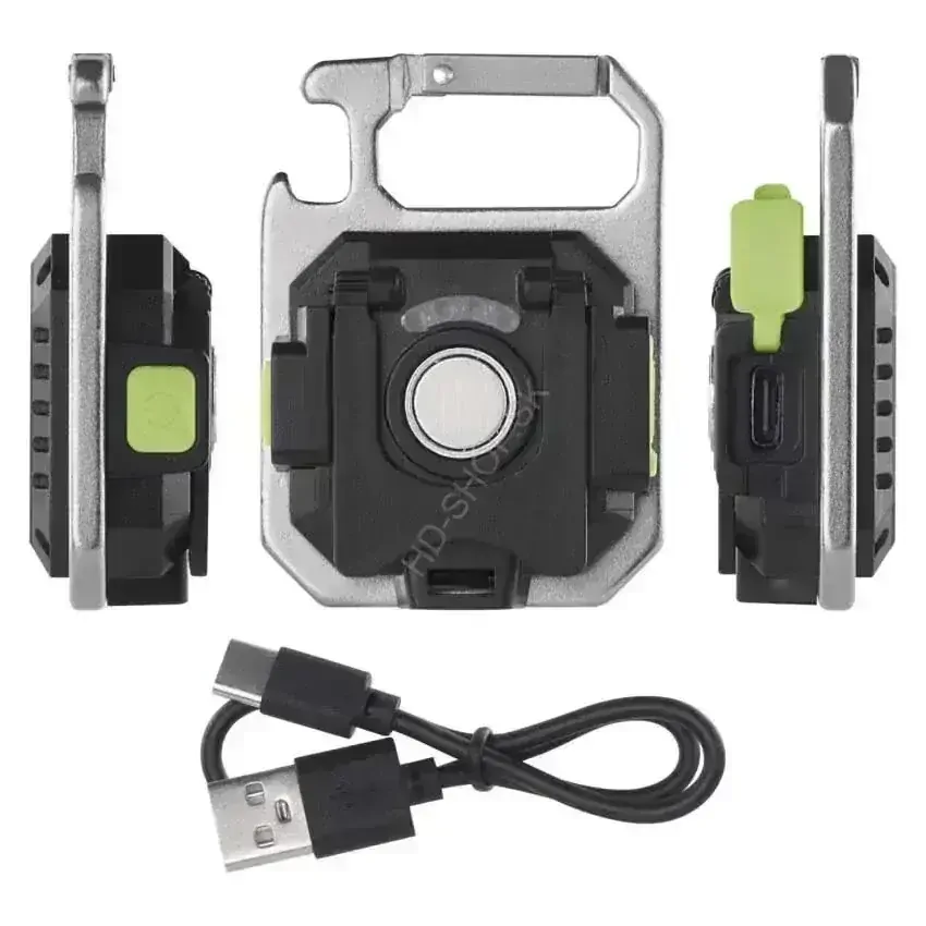 Nabíjacia mini LED baterka - prívesok na kľúče, 750 lm