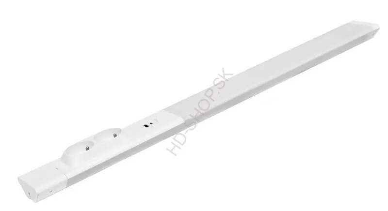 LED podlinkové svietidlo so zásuvkami a USB 18W