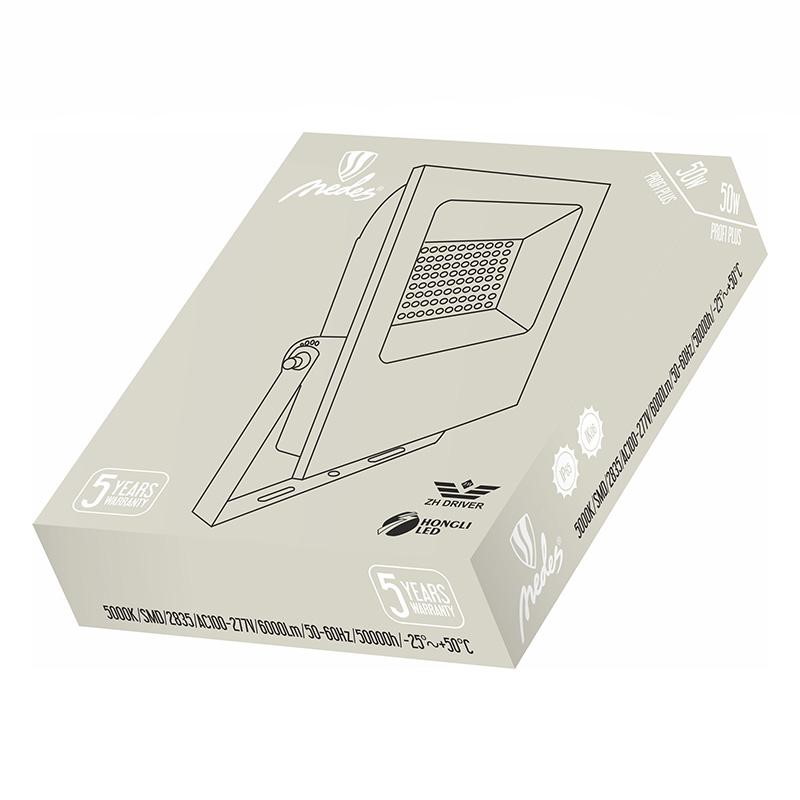 LED reflektor PROFI Plus 50W/5000K/BK