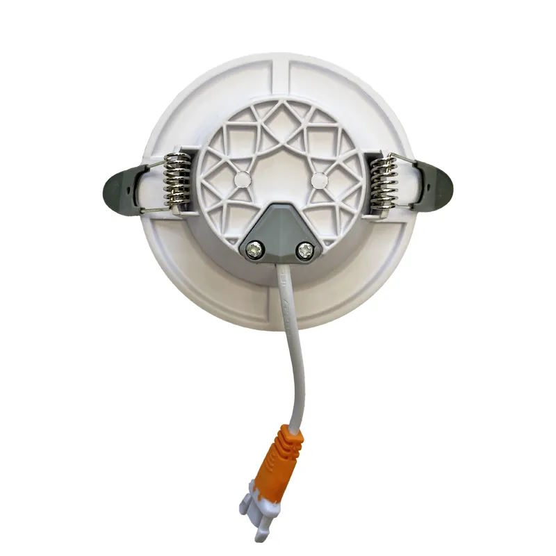 NEDES zapustený LED panel kruh 7,5W / 4000K / biely+čierny prúžok