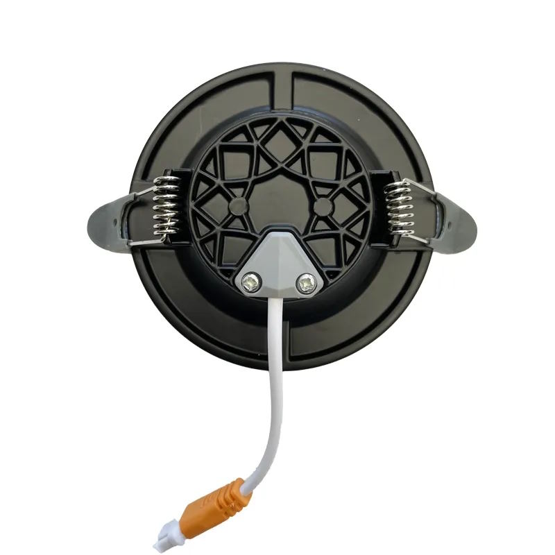 NEDES zapustený LED panel kruh 7,5W / 4000K / čierny