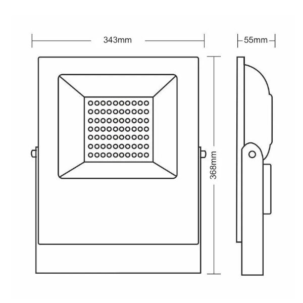 LED reflektor PROFI PLUS 100W/5000K/BK