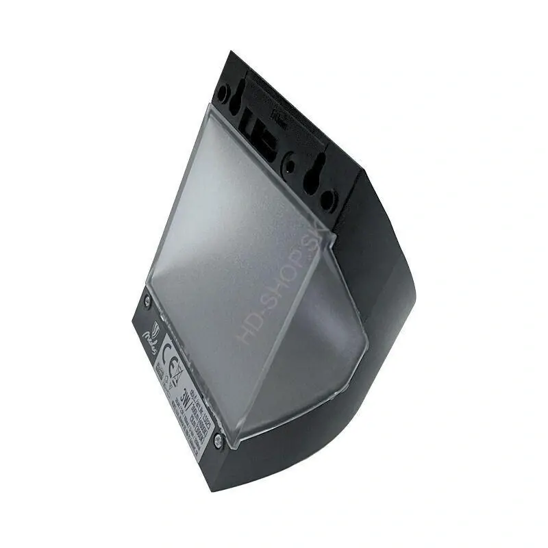 LED čierne nástenné solárne svietidlo 3W / 300lm / 3000K / 4000K 