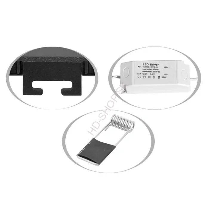 Zapustený štvorcový LED panel 6 W s nastaviteľnou farbou svetla