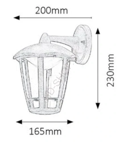 Rabalux - LED Vonkajšie nástenné svietidlo LED/8W/230V IP44