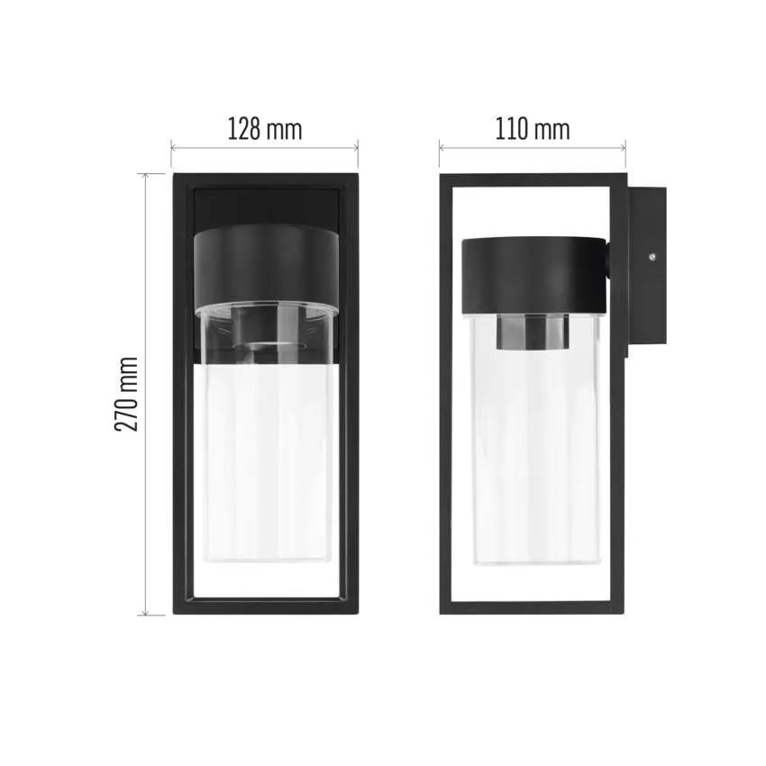 Záhradné nástenné svietidlo TILLIA, antracit, E27, IP44