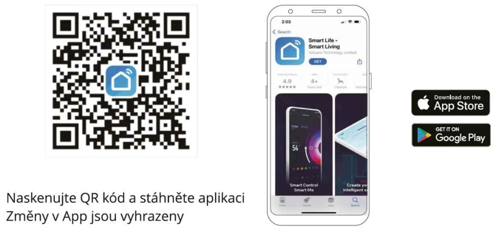 LED SMART párty svetelná reťaz