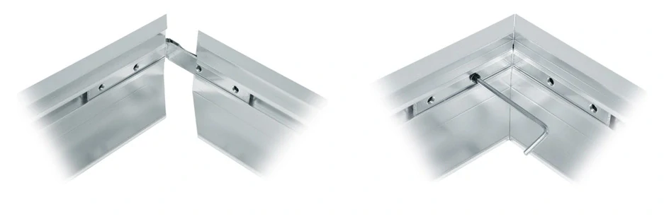 Rám k LED panelu 600x1200mm strieborný