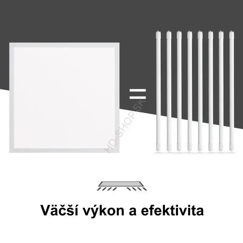 LED panel biely 40W 595x595 denná biela